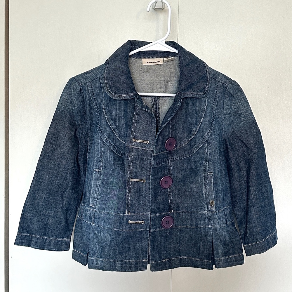 DKNY Cropped Jean Jacket Women’s Medium